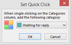 Using categories in outlook