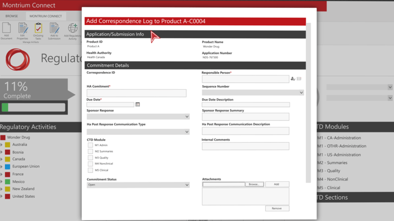 Regulatory Correspondence Management